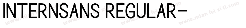 InternSans Regular字体转换